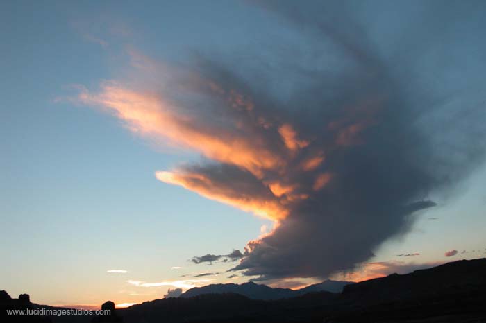 cloud with face