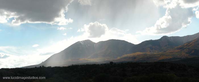 Mountain with Glowing Mist- Utah