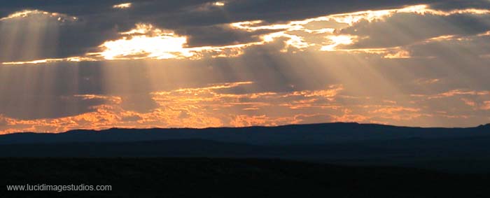 Rays Shinning through Cloud