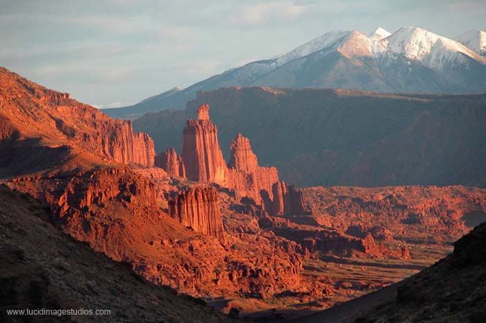 Red Rock and White Peaks- Utah